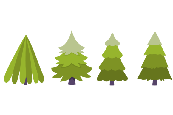 A Christmas Tree Design Bundle for Blog Graphics & Editorial Illustrations
