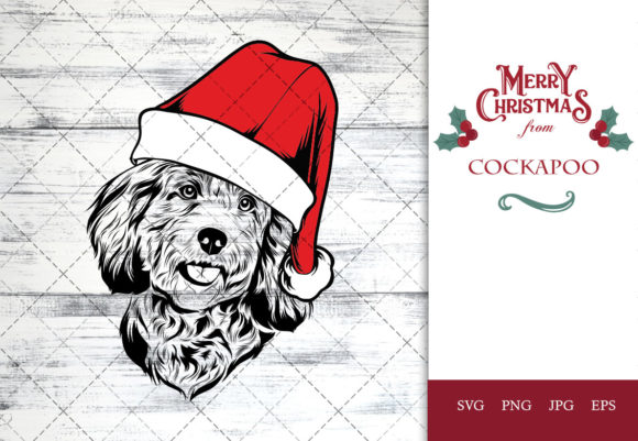A Cozy Cockapoo in a Santa Hat: Holiday Embroidery Review