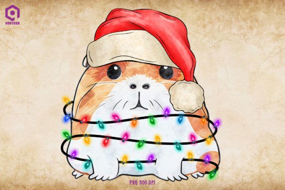 A Guinea Pig Christmas Tree Lights Embroidery Review