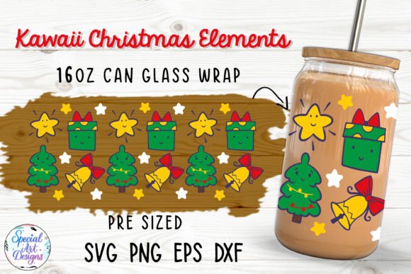 A Kawaii Christmas Pattern for Your Embroidery Projects