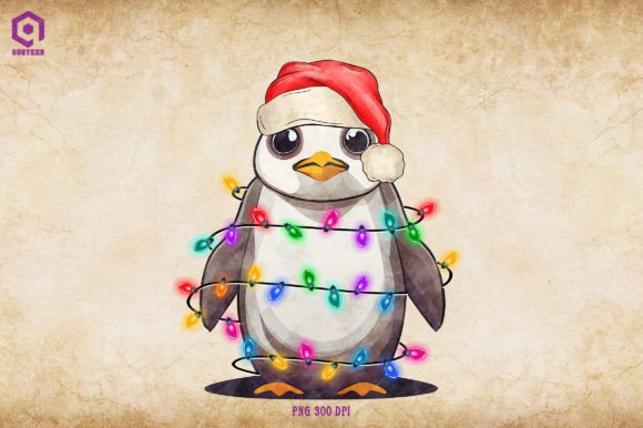 A Penguin Christmas Tree Lights Embroidery Design Review