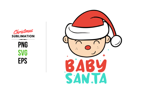 Baby Santa Graphics for Illustrating Festive Brand Stories