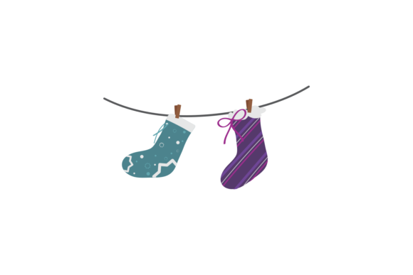 Christmas Socks: A Festive Graphic Asset for Crafts