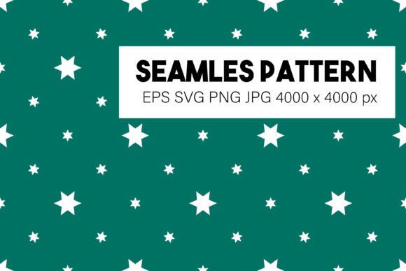 Christmas Stars Digital Pattern: A Festive Graphic Design Asset