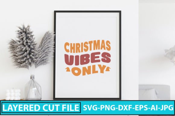 Christmas Vibes Only: A Retro SVG for Crafts & Graphics