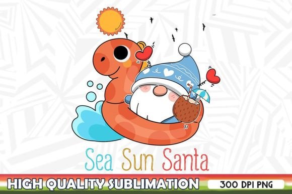 Reviewing Sea Sun Santa PNG: A Graphics Asset for Crafts