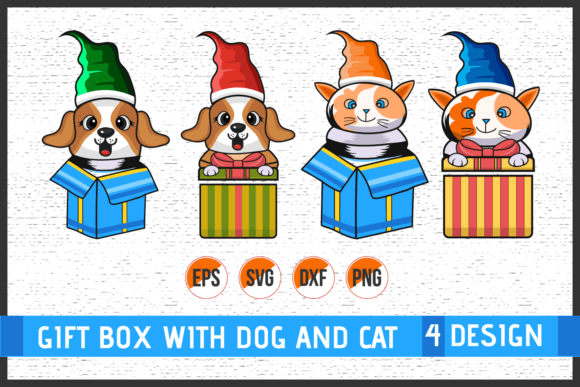 Reviewing the Christmas Gift Box with Dog and Cat Graphics