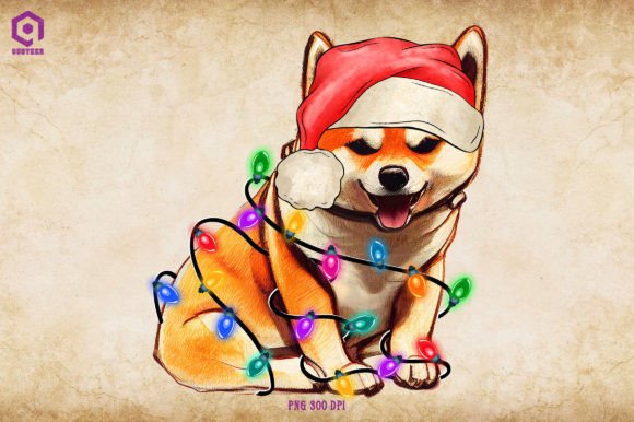 Shiba Christmas Tree Lights: A Festive Graphic Asset Review