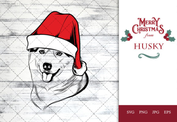 Why This Festive Husky Graphic Is a Seasonal Design Winner